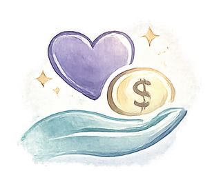 heart-fund heart funding icon