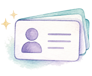 business cards icon