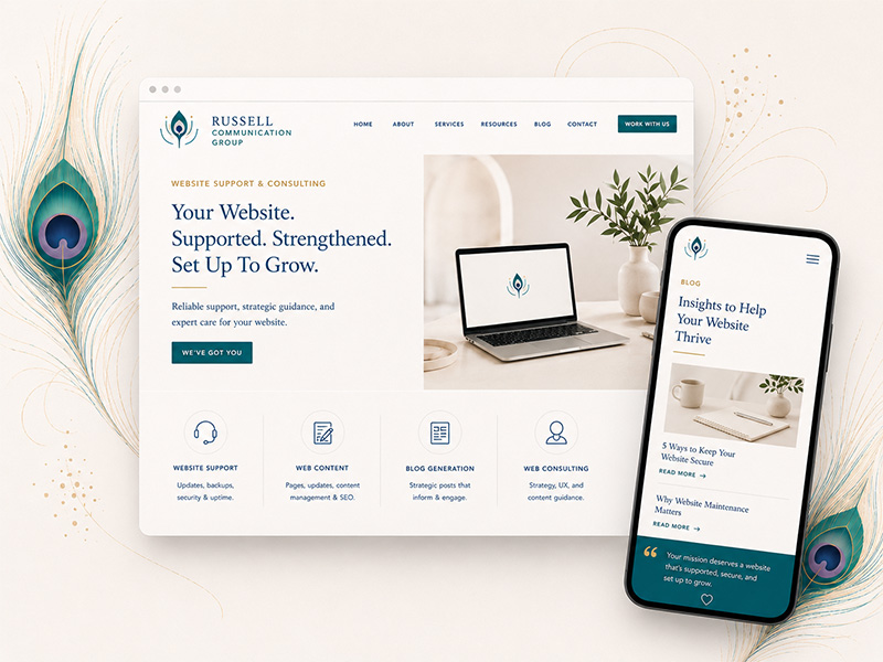 website-support-graphic website design and support graphic